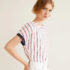 Plus Evie Rainbow Cropped Tee
