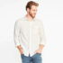 Cropped-sleeve cotton-poplin shirt